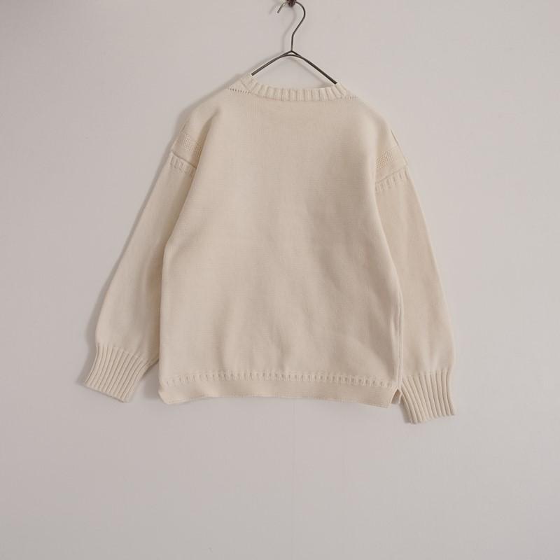 Le Tricoteur（ルトリコチュール） *コットンニット ガンジーセーター