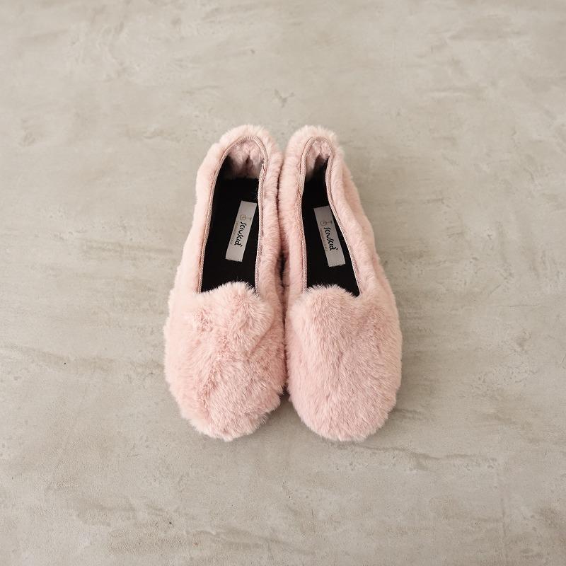 未使用】シューシャ Sciuscia *TRAGARA ファーシューズ 37/23.5*ピンク