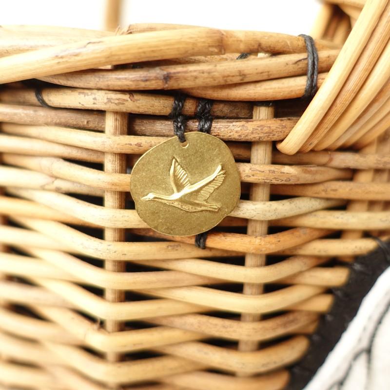 美品/2024AW/定価4.6万】エバゴス ebagos *オカイモノカゴ スワン付き