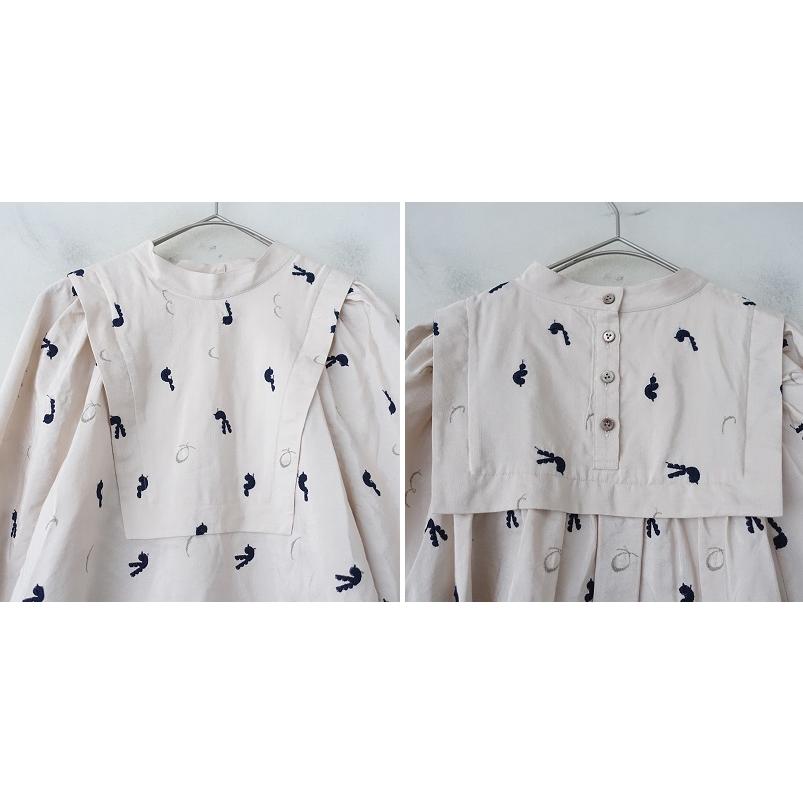 mina perhonen（ミナペルホネン） *linnunlaulu 刺しゅうブラウス*36