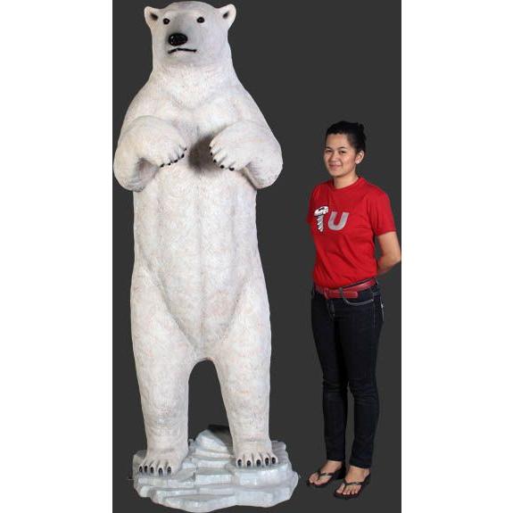 アニマルビッグフィギュア【立つ・白クマ（熊）・（全高212cm