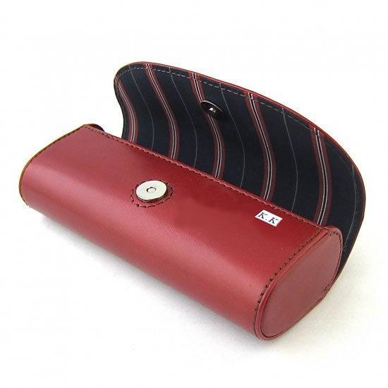 メガネケース 大きめ レディース メンズ ハードケース 本革 レザー