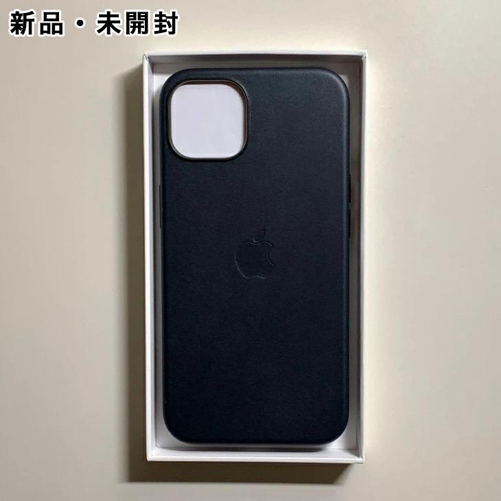 iPhone 13 Apple純正 MagSafe対応 レザーケース・ミッドナイト 新品