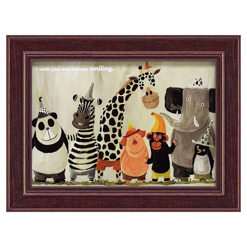 アートパネル 動物 18×13.5cm 武内祐人 壁掛けアート アート パネル