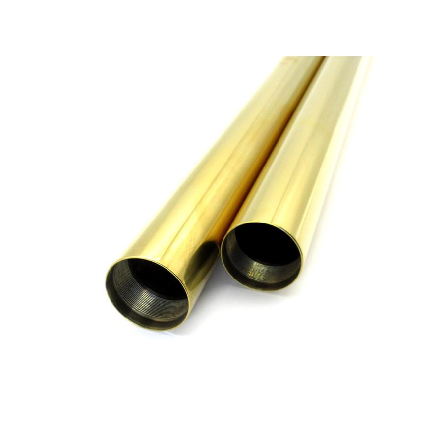 新品フロントフォーク インナーチューブ 1台分 GL ゴールドメッキ