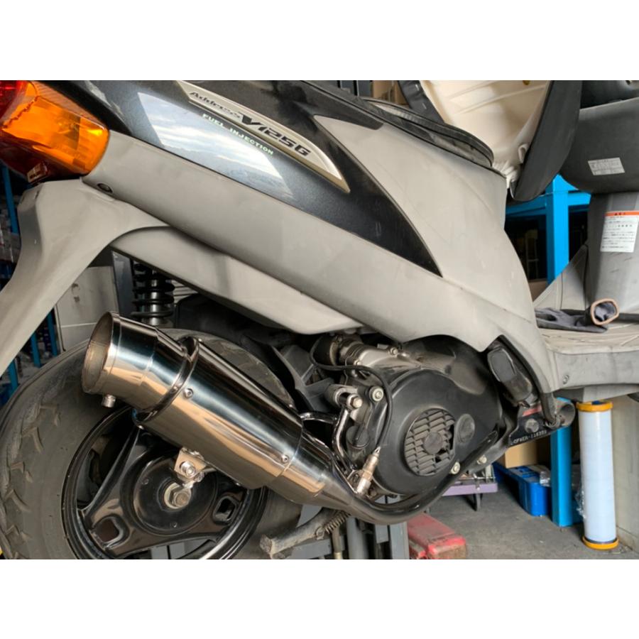 アドレスV125 CF4EA CF46A スーパーショートマフラー ステンレス SL
