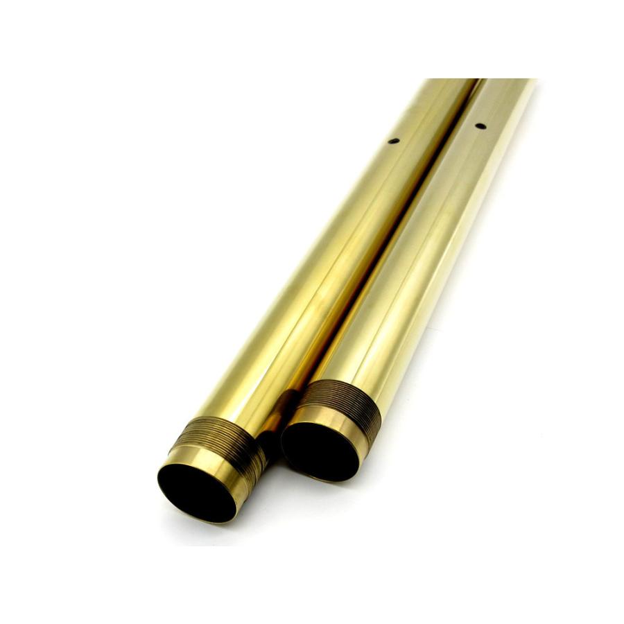 新品フロントフォーク カスタムインナーチューブ 1台分 GD ゴールド