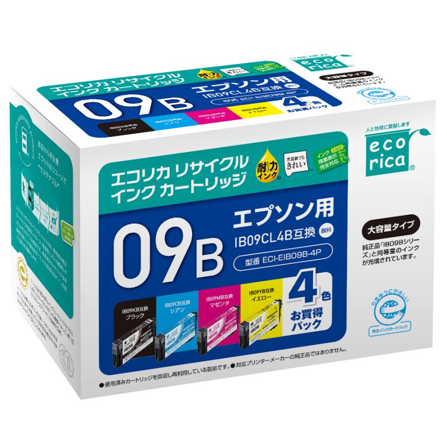 エコリカ エプソン (EPSON) IB09CL4B 電卓 対応 4色セット PX-M730F PX