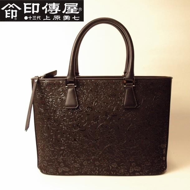 印傳屋（INDEN-YA） 印伝バッグ 印伝 手提げ バッグ レディース 印伝屋