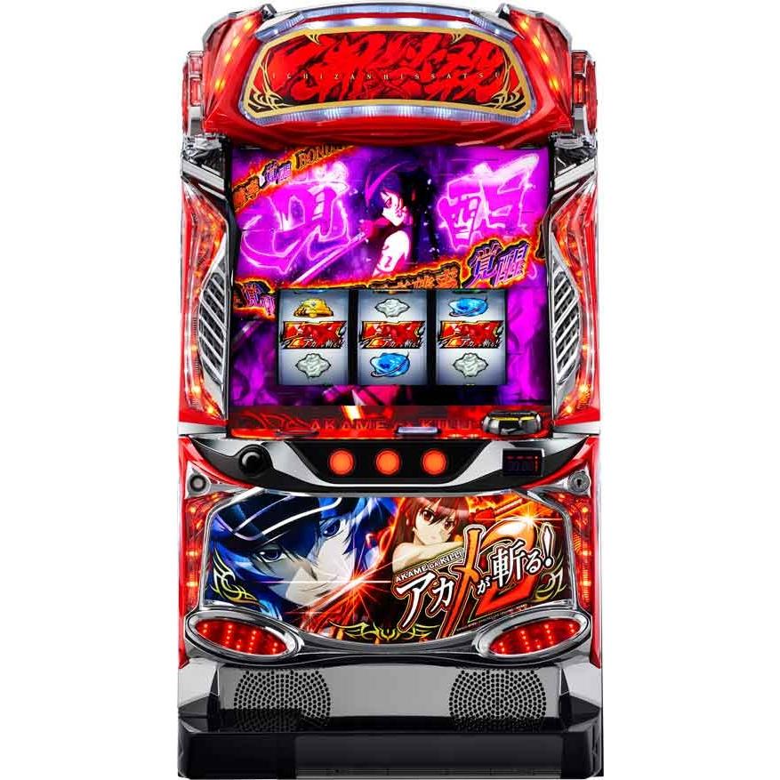 スマスロ遊技用ユニット取り付け済み L アカメが斬る! 2 中古パチスロ