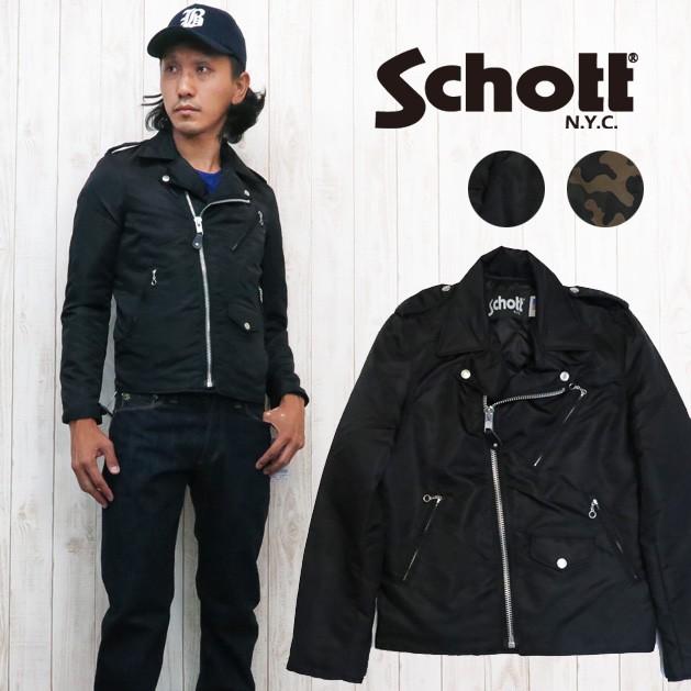 Schott N.Y.C（ショット） Schott ナイロンライダースジャケット