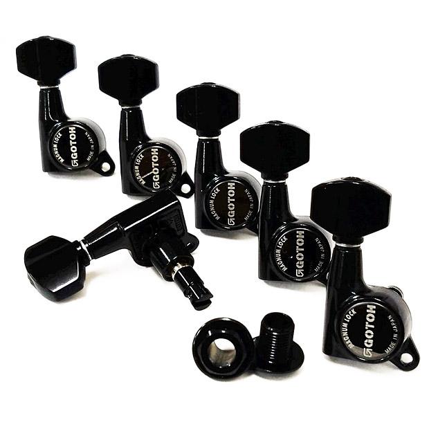 ゴトー ギター ペグ GOTOH SG381 MG 07 B L6 ブラック マグナムロック