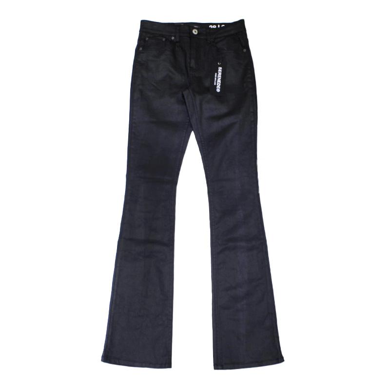 SERENEDE(セレナーデ)/ CAVIAR WAX STACKED JEANS -BLACK- : BAGS