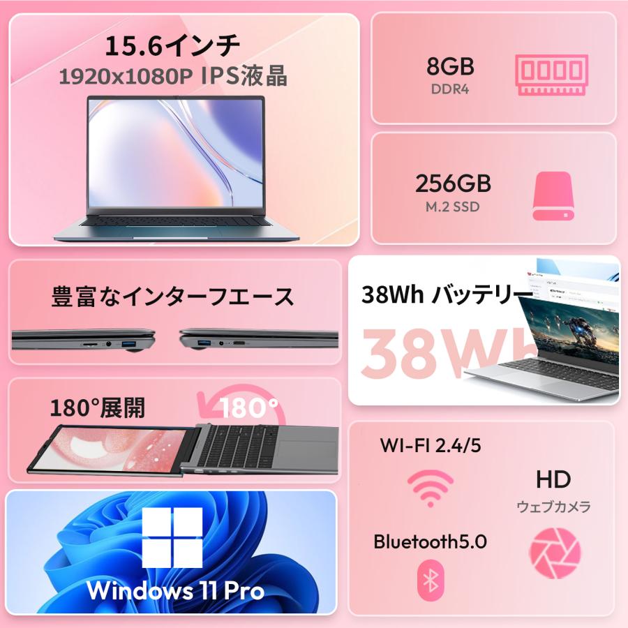 新品パソコン 初期設定済み 2025新モデル 13世代N95 15.6インチ メモリ