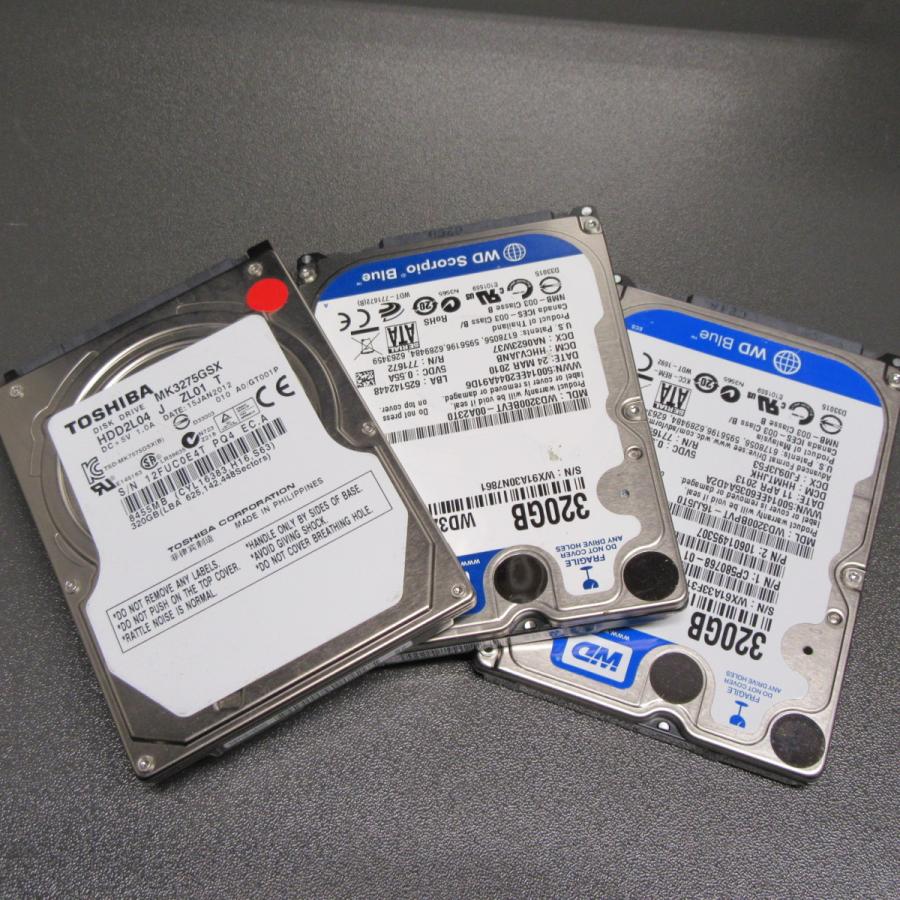 SATA 2.5インチHDD 320GB 各種メーカー メーカー不問 中古 動作確認