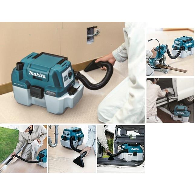 マキタ VC750DZ 18V充電式集じん機 乾湿両用 肩掛けベルト付 集じん
