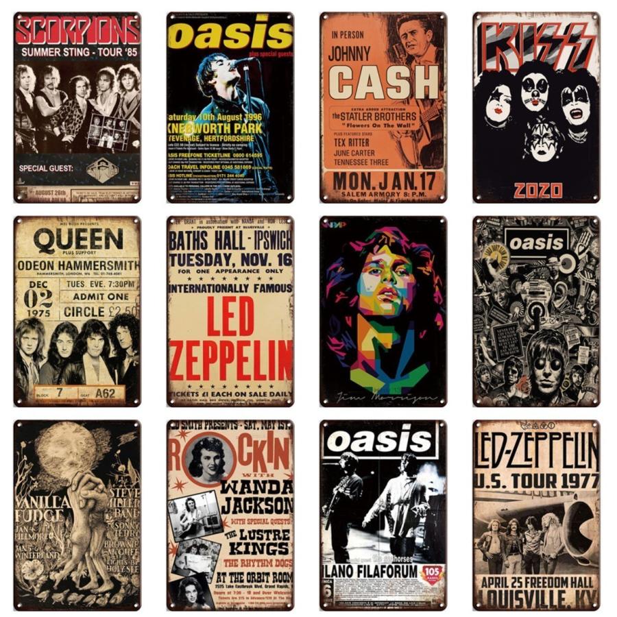 レッド・ツェッペリン Led Zeppelin ポスター アメリカ雑貨☆レトロ調