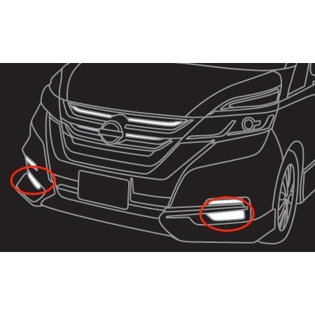 日産（NISSAN） セレナ C27系 前期：純正 LEDフォグランプ/ ハイウェイ