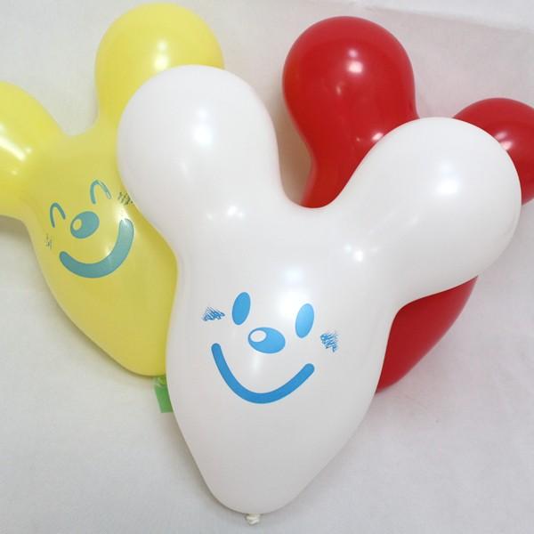 天然ゴム風船 ミッキー型 100ヶセット : イベント用品販売店 - 通販