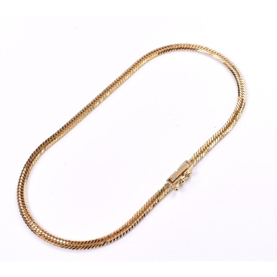 新品 18金 喜平 アンクレット K18 12面カットトリプル 6g 23cm メンズ