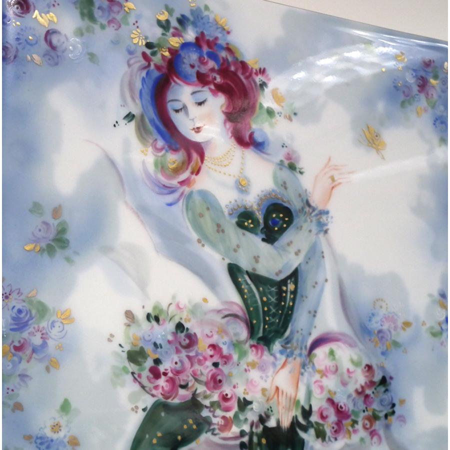 マイセン サマーナイトドリーム ティタニア 陶板画 約26x35cm 新品