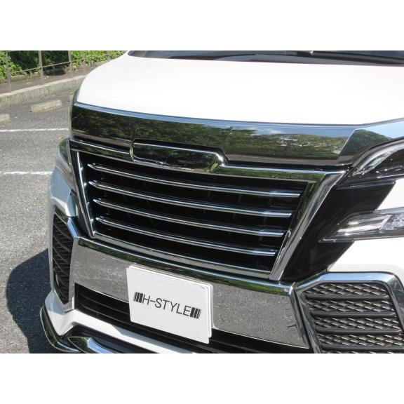 送料無料】 30 ヴェルファイア フロントグリル [ブラック×メッキ] H