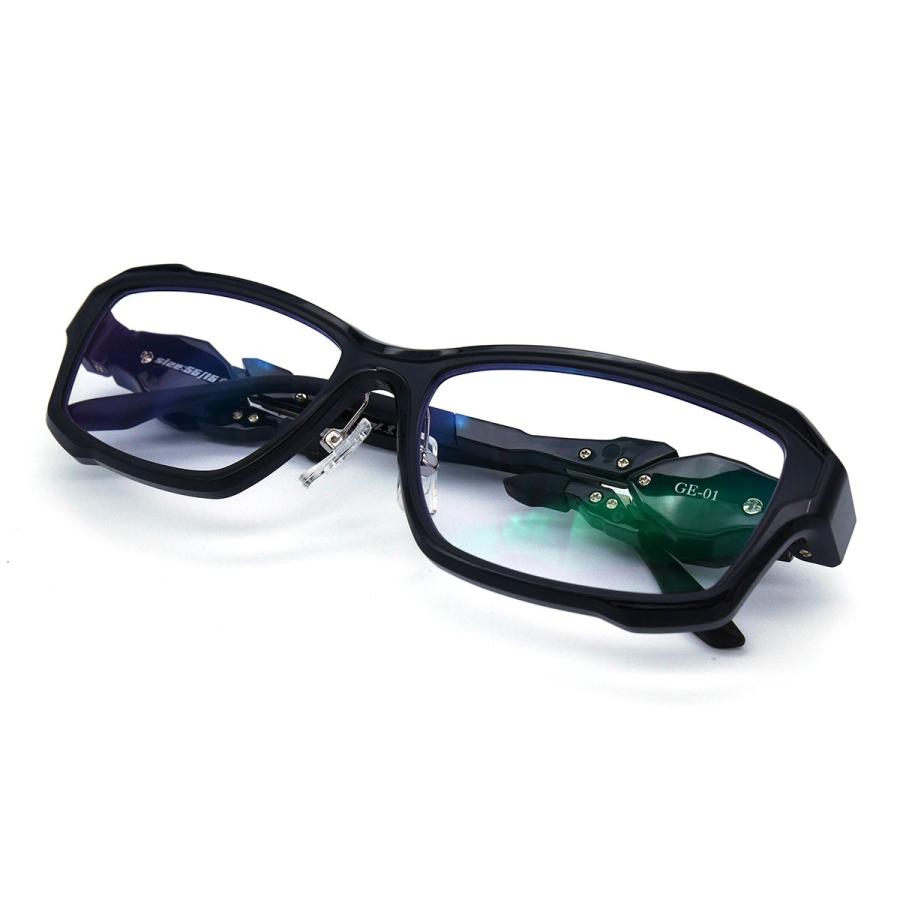 ゲーム メガネ ゴッドアイ 黒 ゲーミンググラス パソコン 眼鏡 e
