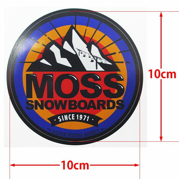 モス（MOSS） MOSS SNOWBOARDS スノーボード Mt. ステッカー 100mm x