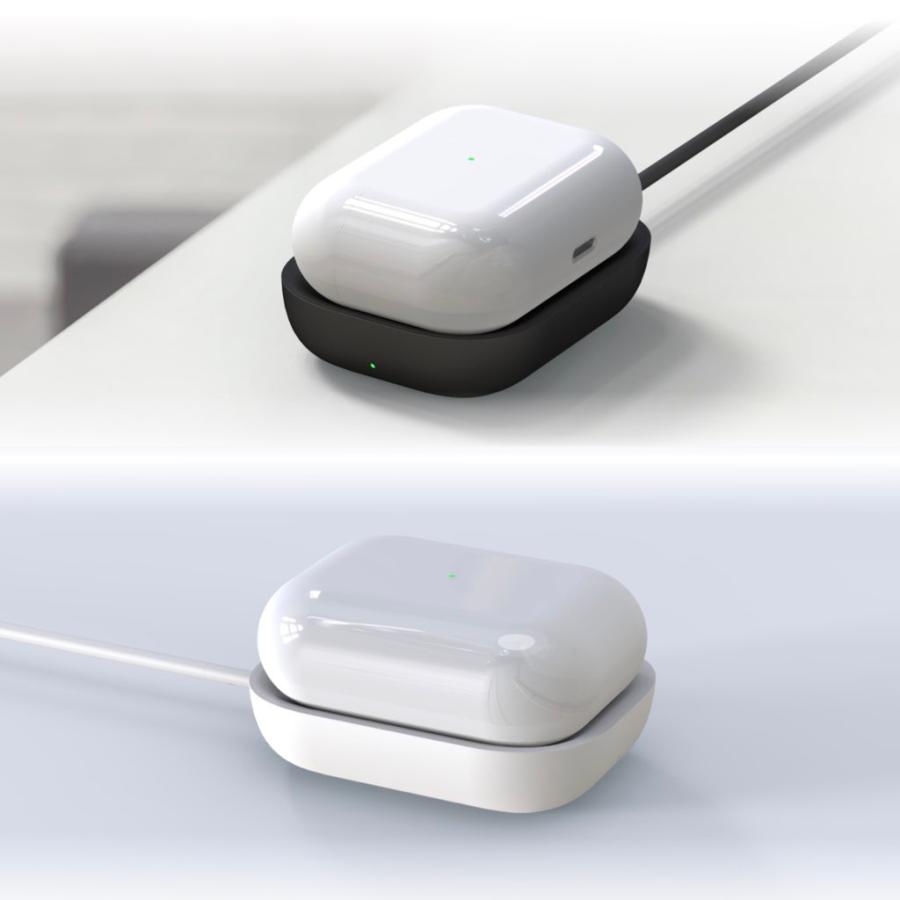 2色セット ワイヤレス充電器 AirPods 充電器 ワイヤレス Qi Airpod