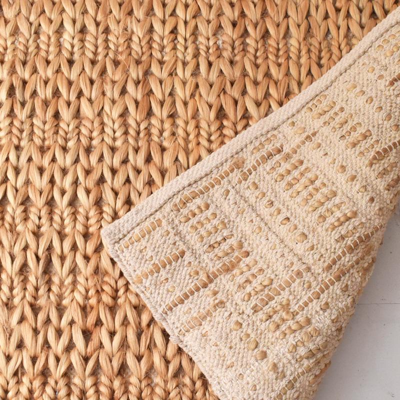 ラグ SPIROS 麻 ヘンプ 120×180cm ナチュラル 手織り ジュート