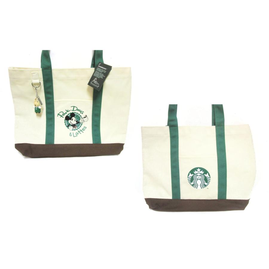 スターバックス ミッキー キャンバス トートバッグ スタバ ベアリスタ