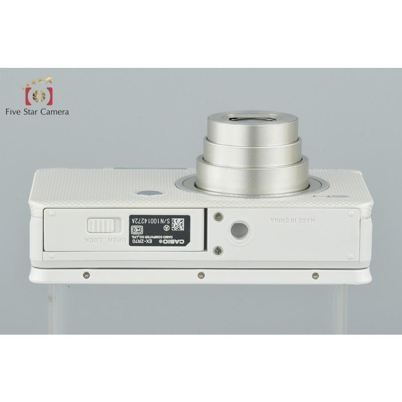 HIGH SPEED EXILIM 【中古】Casio カシオ EX-ZR70 ホワイト コンパクト