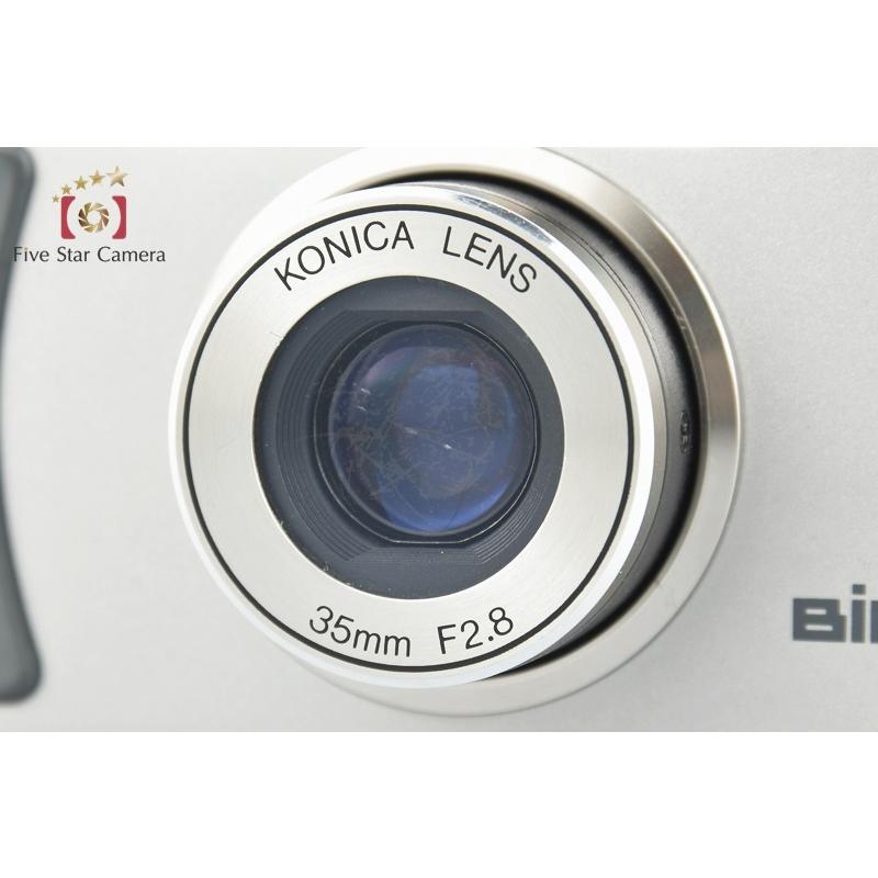 中古】KONICA コニカ BIG mini F シルバー コンパクトフィルムカメラ