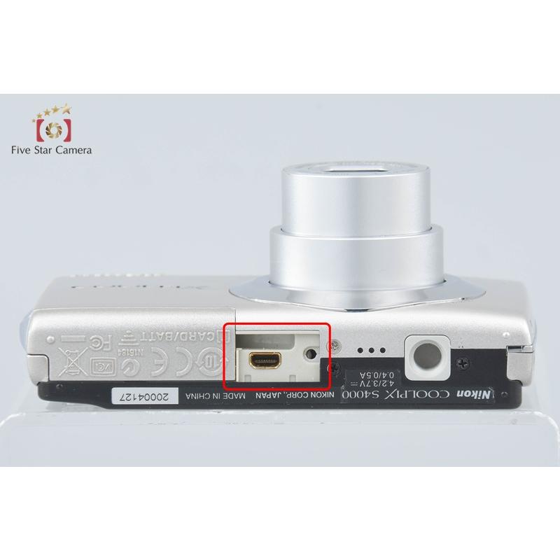 COOLPIX 【中古】Nikon ニコン S4000 シャイニーシルバー コンパクト