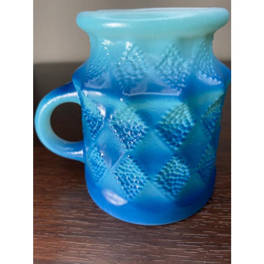 FIRE KING ファイヤーキング キンバリー マグ 青 : ファイヤーキング