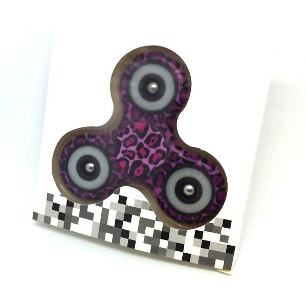 ハンドスピナー ヒョウ柄 フィジェットスピナー ストレス解消 ADHD用