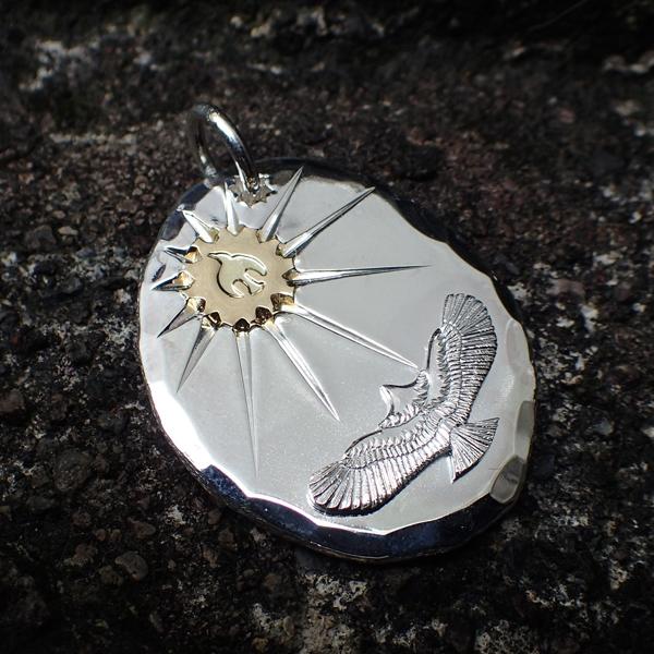 ブリッジ / Bridge K18YGサンw/イーグルスタンプ /ミニイーグル