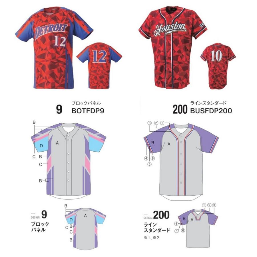 ゼット（ZETT） ZETTゼット野球昇華プリントユニフォーム「ベース