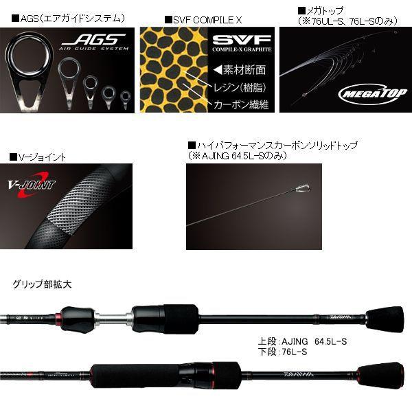 DAIWA（ダイワ） ロッド 月下美人 EX AGS 78ML-T メバリング アジング