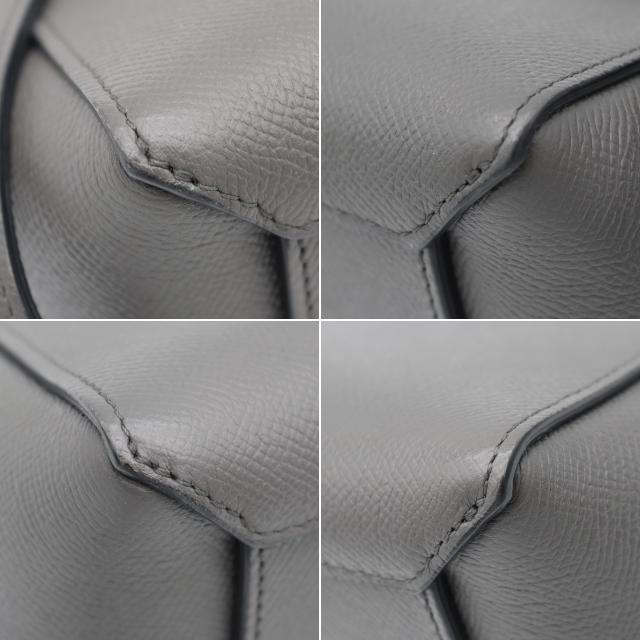 CELINE（セリーヌ） ベルトバッグ ナノ 2way ショルダー レザー グレー