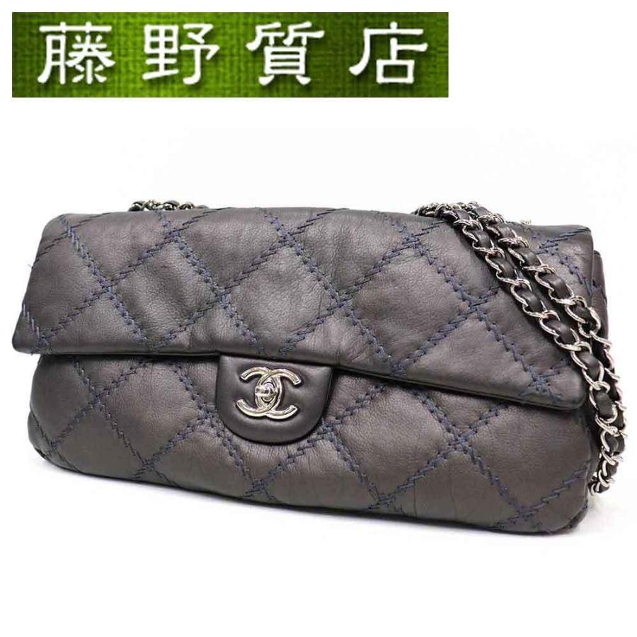ワイルドステッチ シャネル CHANEL チェーンショルダー バッグ 斜め