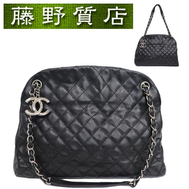 CHANEL（シャネル） チェーンショルダー バッグ 黒 ソフトキャビア
