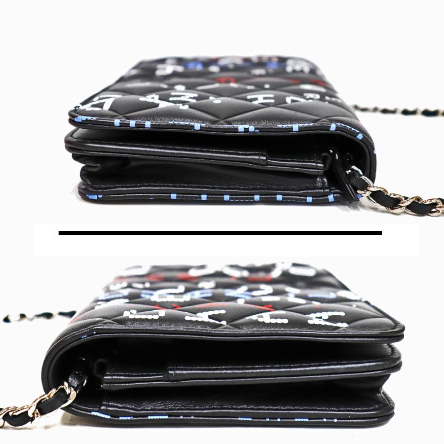マトラッセ シャネル CHANEL チェーンウォレット 斜め掛け ラムスキン