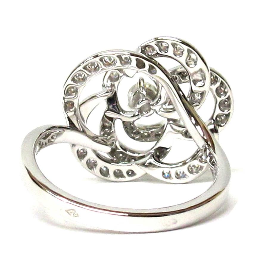 CHANEL（シャネル） (新品仕上げ済) カメリア ダイヤ リング ＃56 K18