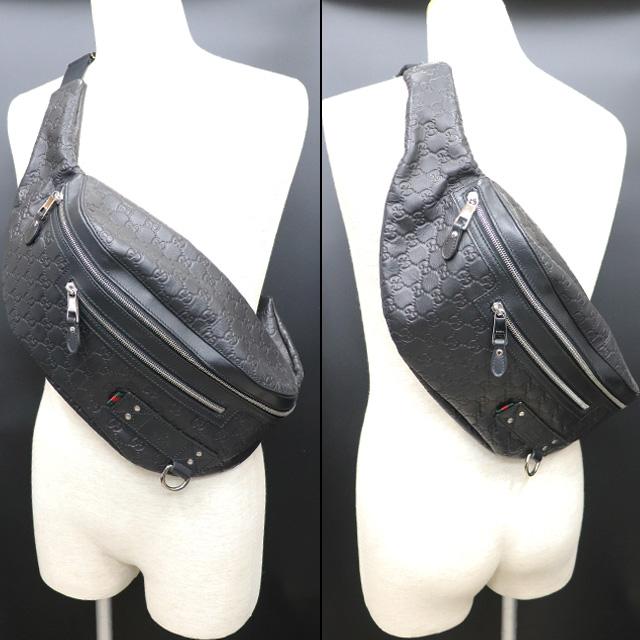 グッチシマ （美品）グッチ GUCCI ボディバッグ ウエストポーチ 246409