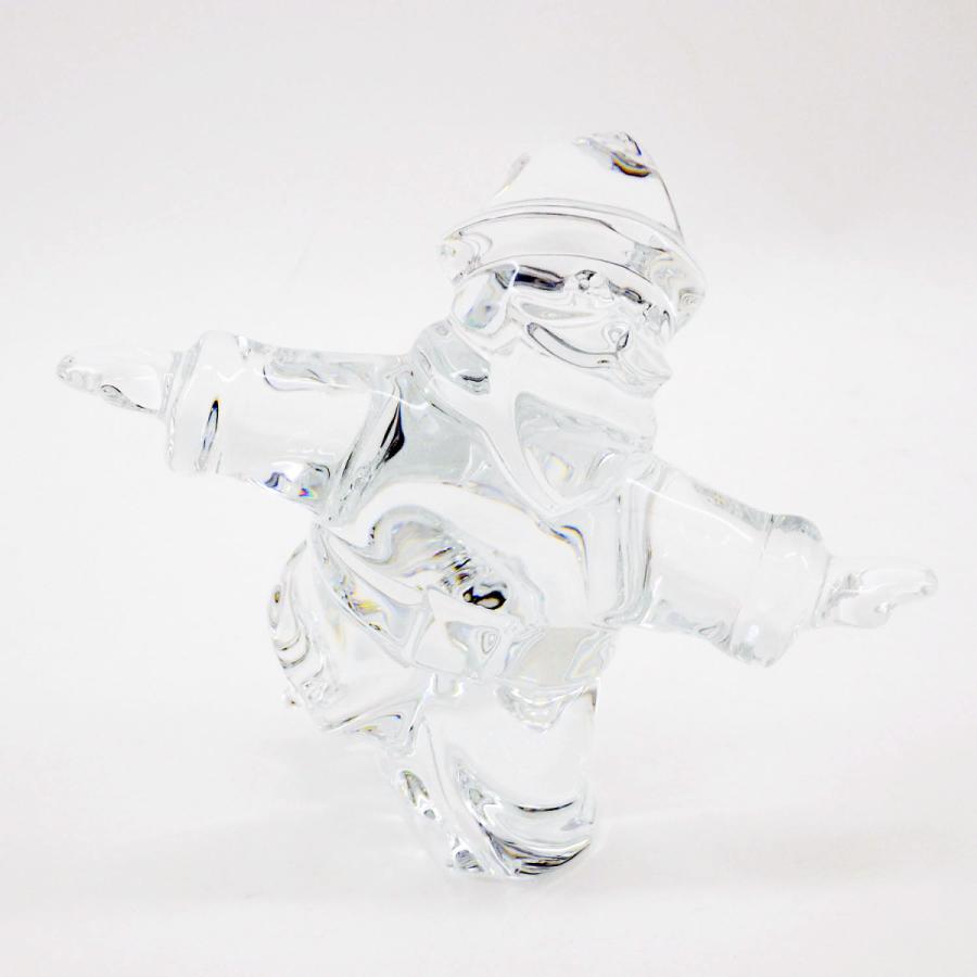 バカラ（Baccarat） サンタクロース スケート フィギュリン 箱付き