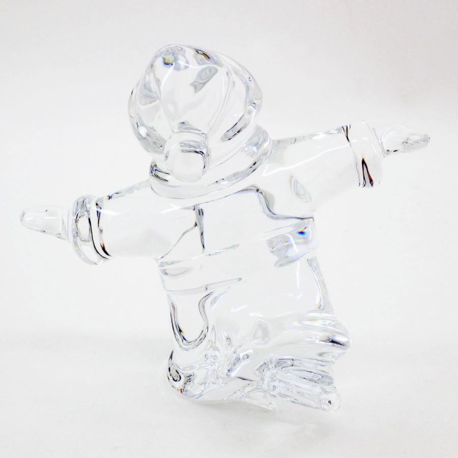 バカラ（Baccarat） サンタクロース スケート フィギュリン 箱付き