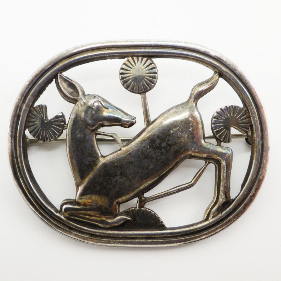 ジョージジェンセン ♯256 鹿モチーフ SV925 ブローチ アクセサリー
