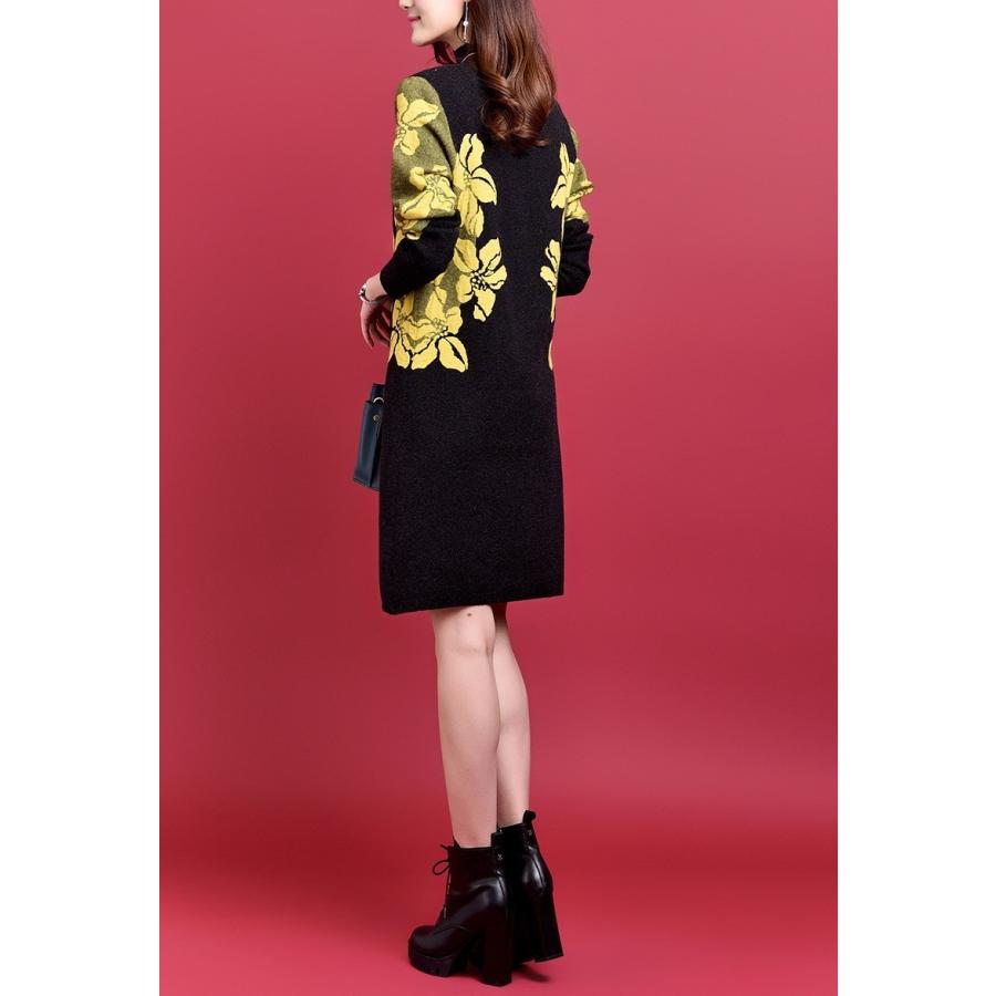 ニットワンピース ひざ丈 レディース ニット ニットワンピ 膝丈