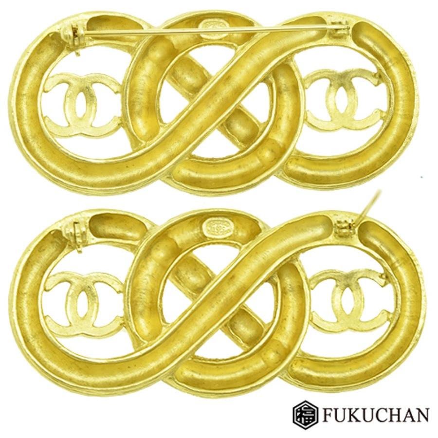 CHANEL（シャネル） ココマーク ブローチ 95C マットゴールド×GP 中古